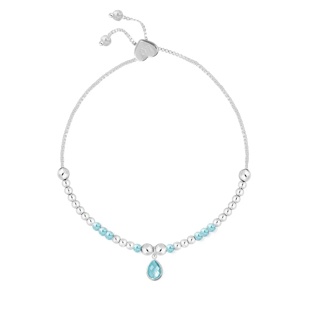 Life Charms Birthstone Bracelet - March - Image 3