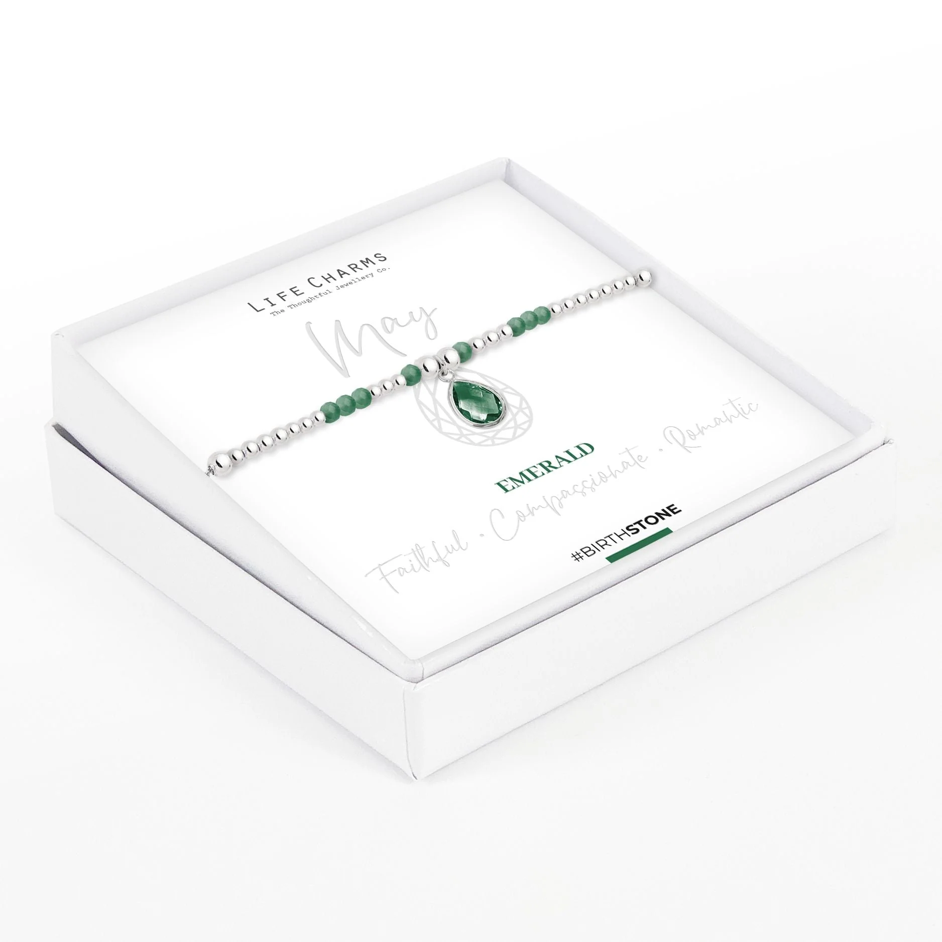 Life Charms Birthstone Bracelet - May - Image 2