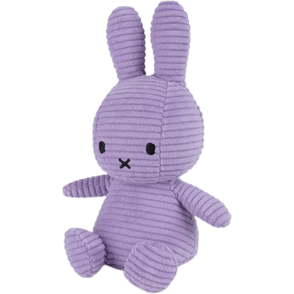 Lilac Corduroy Miffy Plush by Bon Ton Toys - Image 2