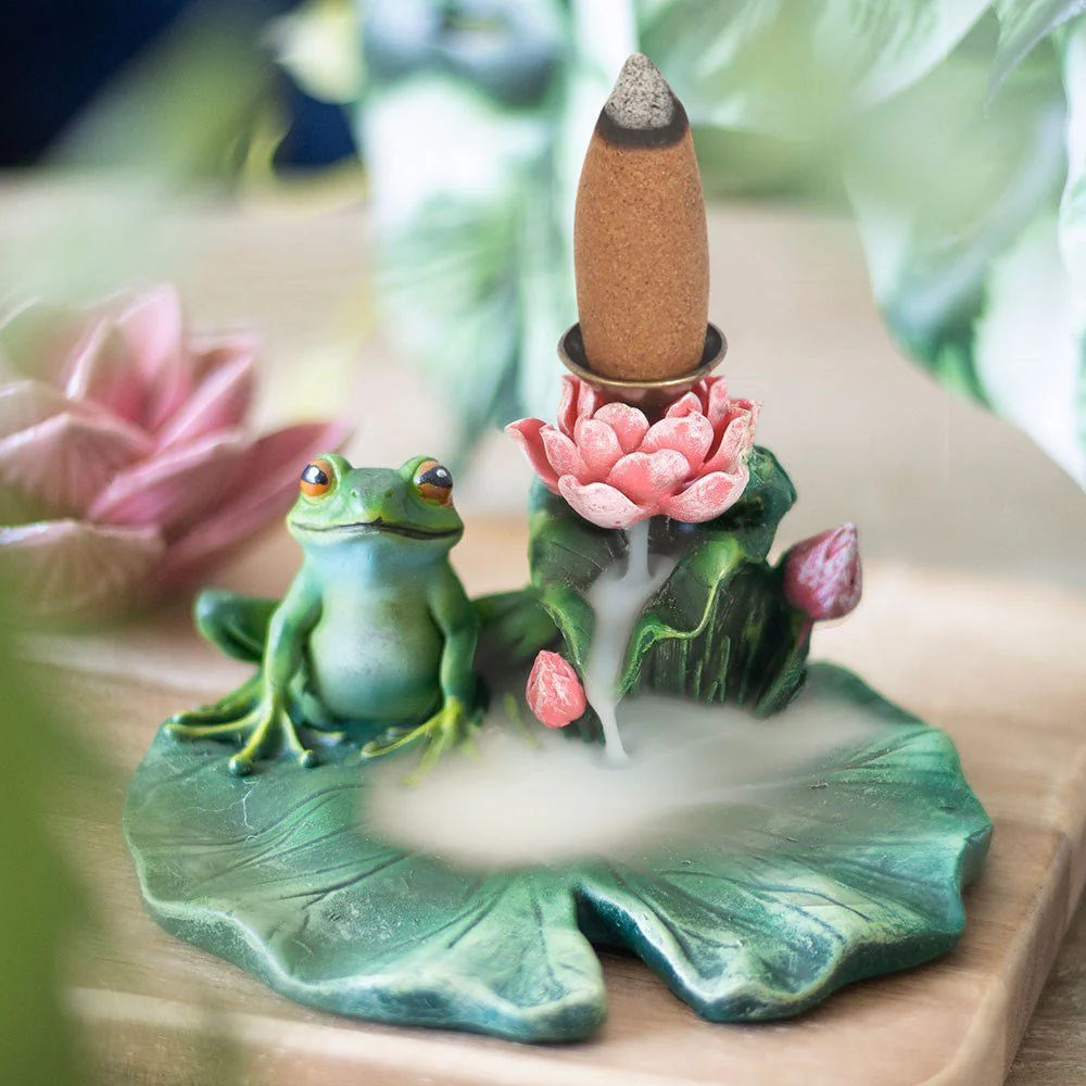 Lily Pad Backflow Incense Burner - Image 5