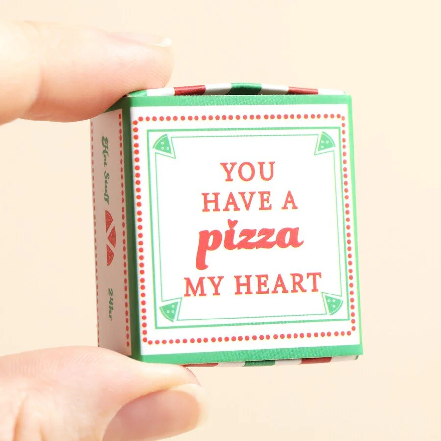 Lisa Angel 'Pizza My Heart' Ceramic Token in Matchbox - Image 3