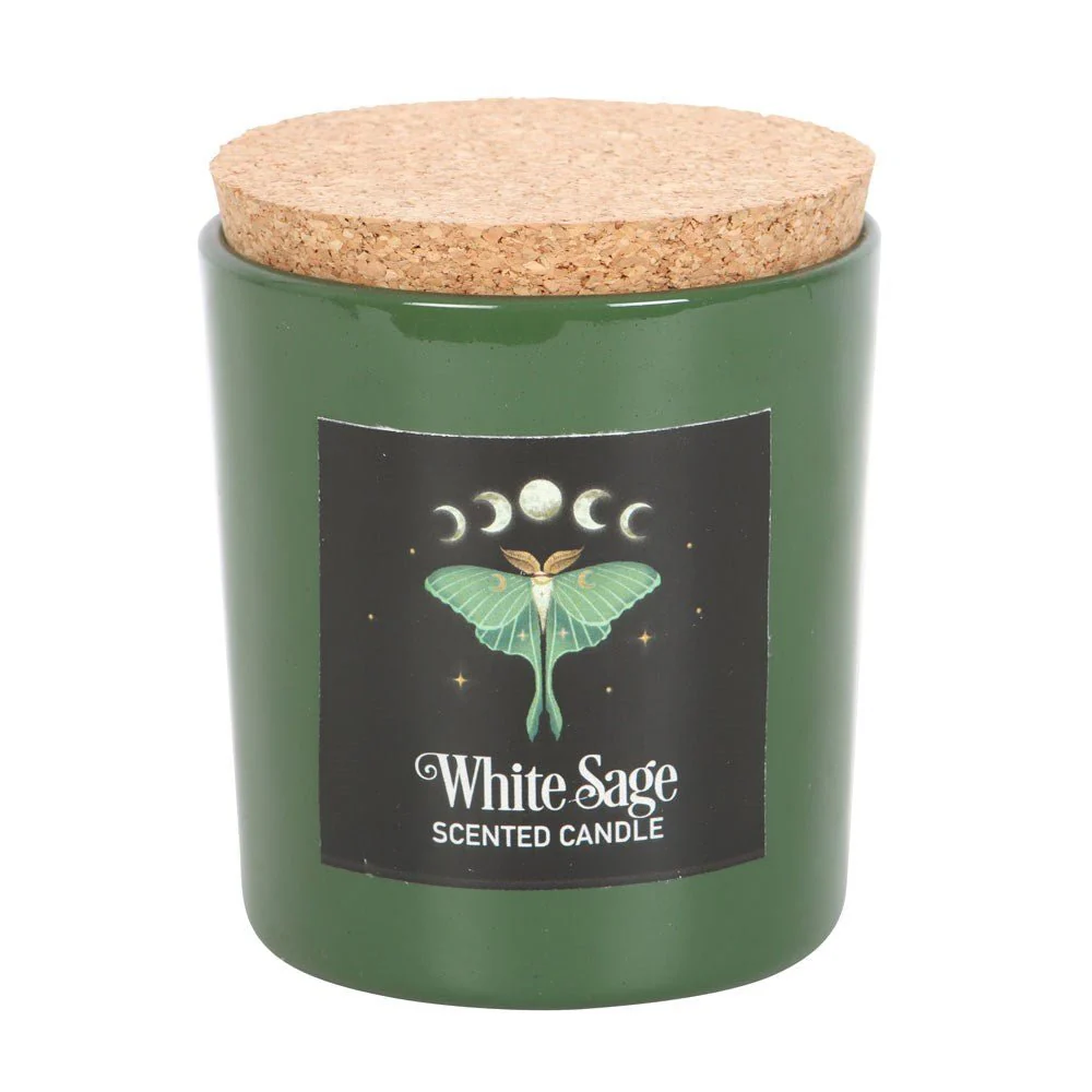 Luna Moth White Sage Candle - Image 2