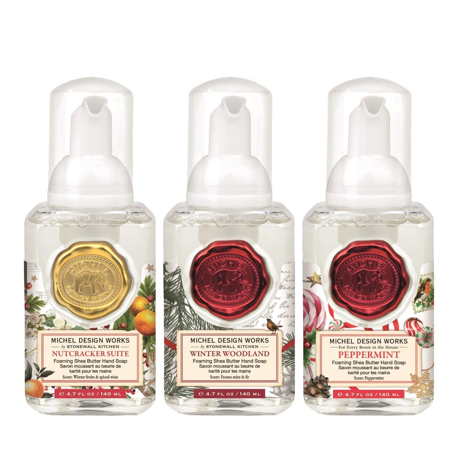 Michel Design Works - Christmas Mini Foaming Hand Soap Set
