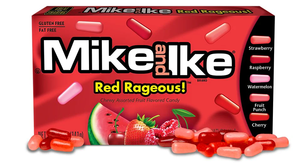 Mike & Ike Red Rageous 141g Theatre Box