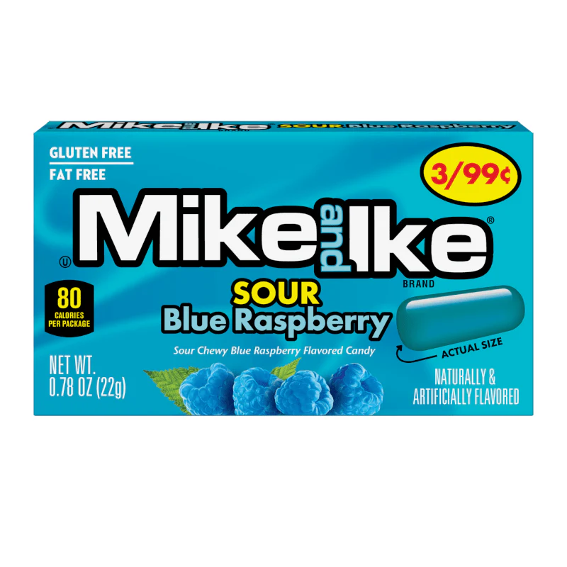 Mike & Ike Sour Blue Raspberry Changemaker 22g