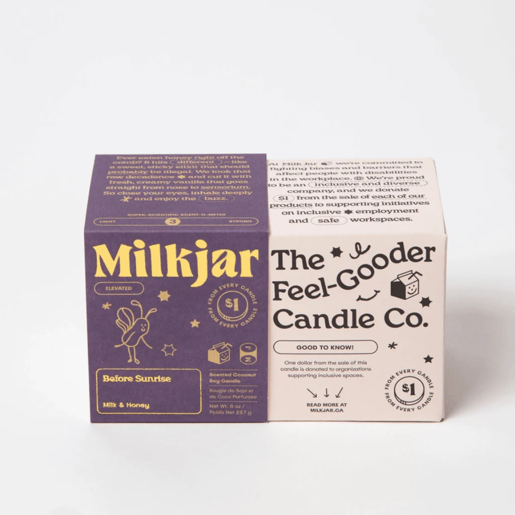 Milkjar Before Sunrise – Milk & Honey Coconut Soy Candle 8oz - Image 3