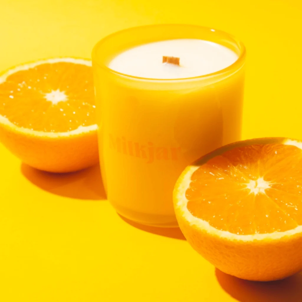 Milkjar Citrus Sweet Orange & Lemongrass Essential Oil Candle 8oz - Image 11