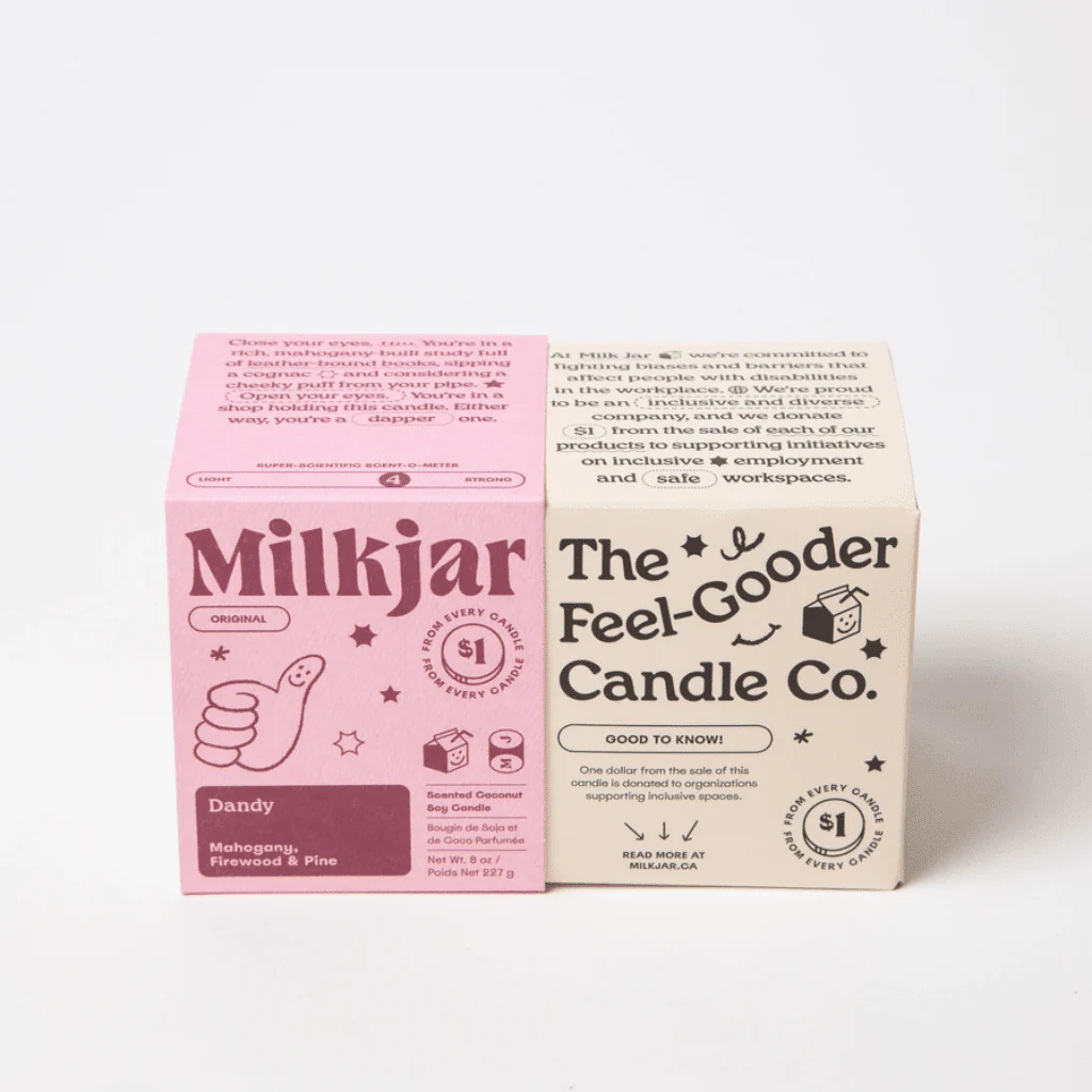 Milkjar Dandy Coconut Soy Candle 8oz – Mahogany, Firewood & Pine - Image 3