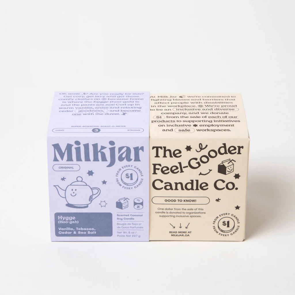 Milkjar Hygge Coconut Soy Candle 8oz – Vanilla, Tobacco, Cedar & Sea Salt - Image 3