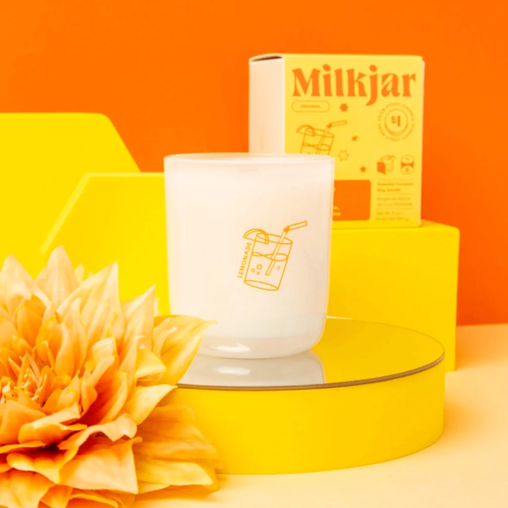 Milkjar Lemonade Coconut, Lime & Pine Coconut Soy Candle 8oz - Image 10