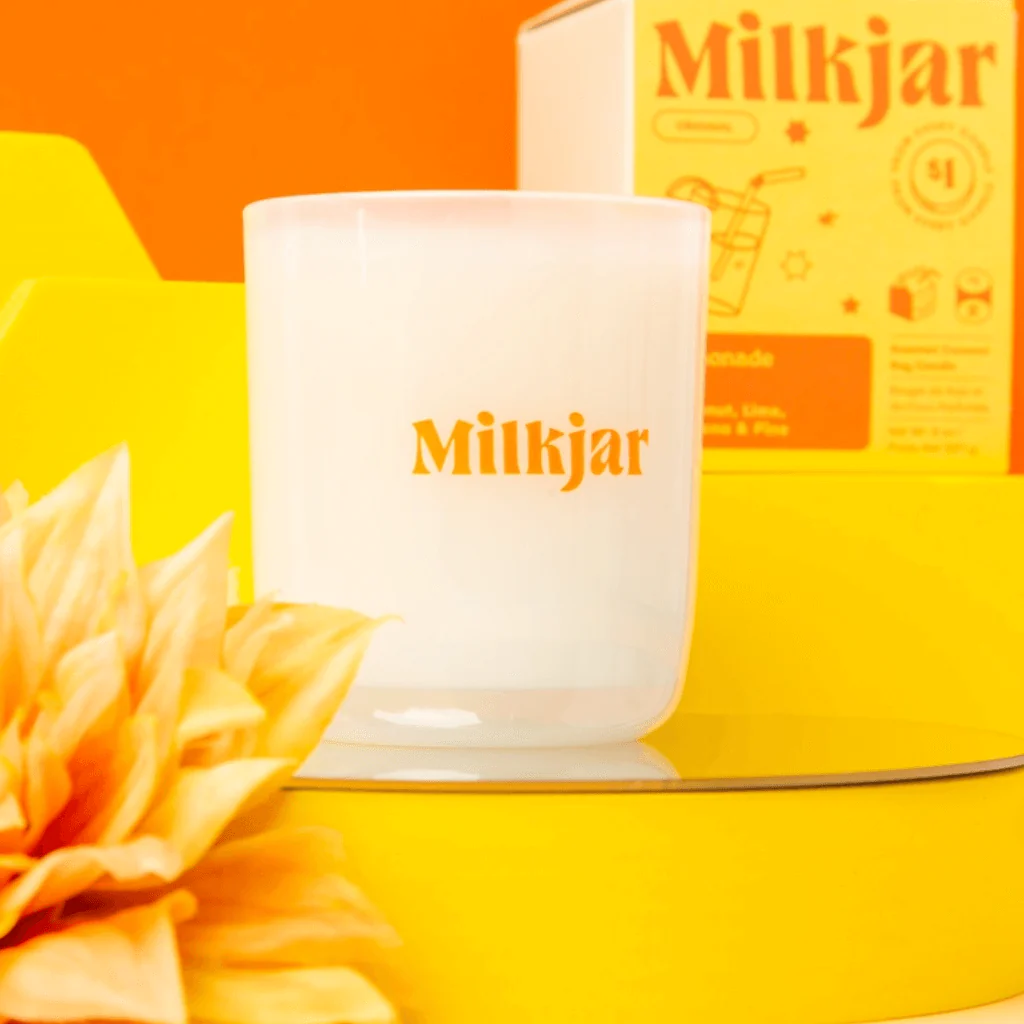 Milkjar Lemonade Coconut, Lime & Pine Coconut Soy Candle 8oz - Image 9