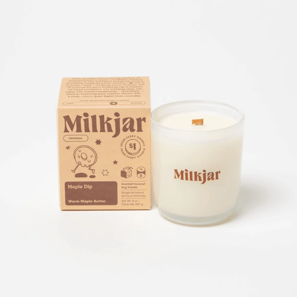 Milkjar Maple Dip Coconut Soy Candle 8oz – Warm Maple Butter