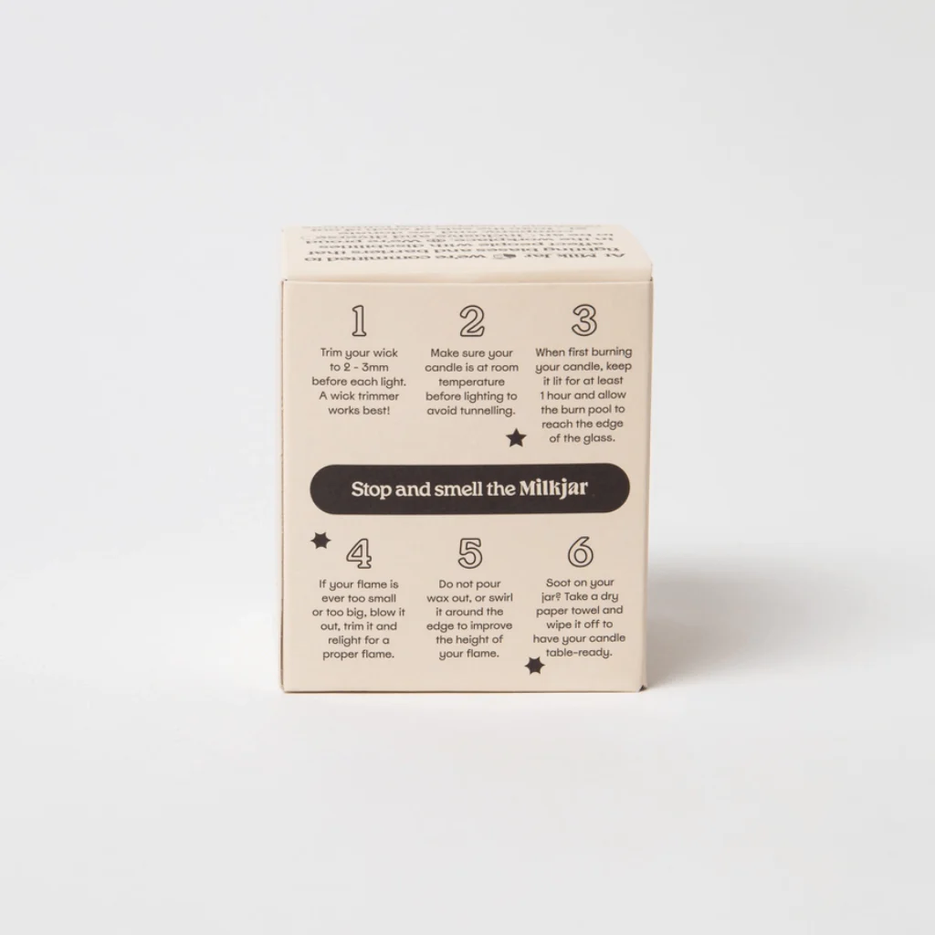 Milkjar Sunnyside White Nectarine & Pear Coconut Soy Candle 8oz - Image 7