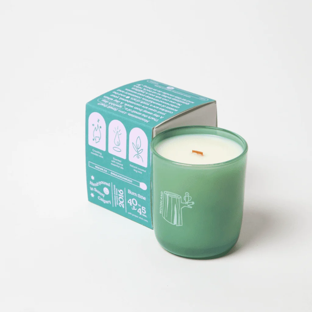 Milkjar Woodland Essential Oil Coconut Soy Candle 8oz – Eucalyptus, Rosemary & Cedarwood - Image 4