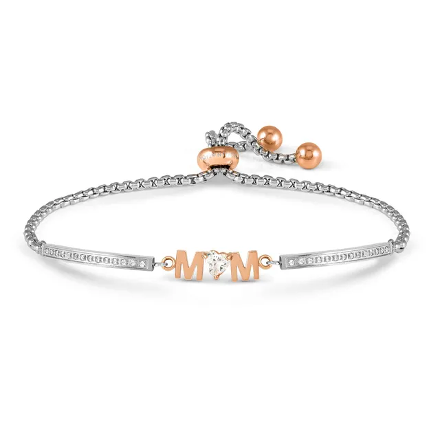 Milleluci Bracelet - Mum with CZ Rose Gold