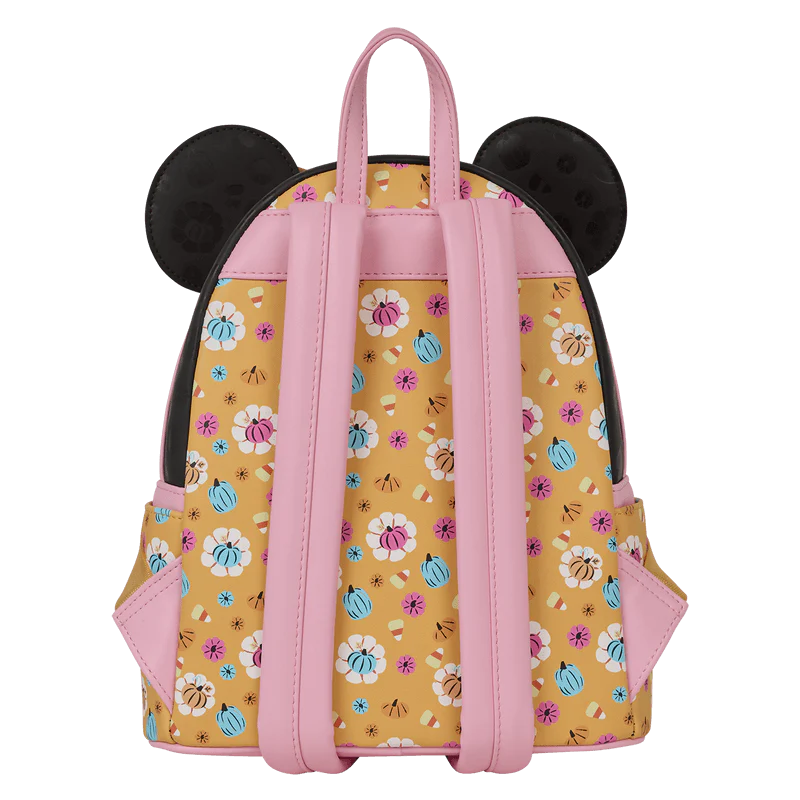 Loungefly Minnie Mouse Cosplay Floral Pumpkin Glow Mini Backpack - Image 5