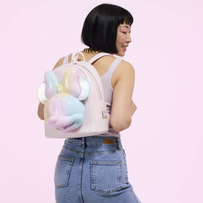 Loungefly Minnie Mouse Pastel Tie-Dye Mini Backpack - Image 6
