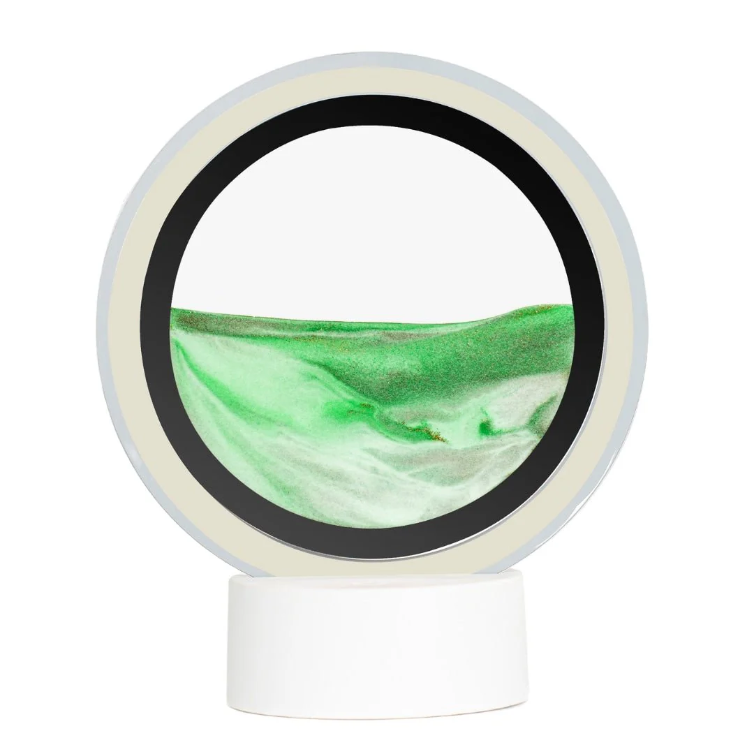 Moodscape Mirrored Ring Sand Picture - Green