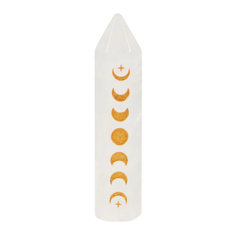 Moon Phase Crystal Point - Clear Quartz - Image 2