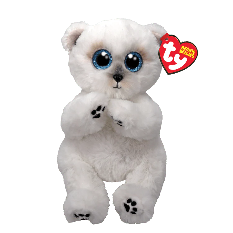 Wuzzy the Polar Bear β TY Beanie Bellies Plush Toy