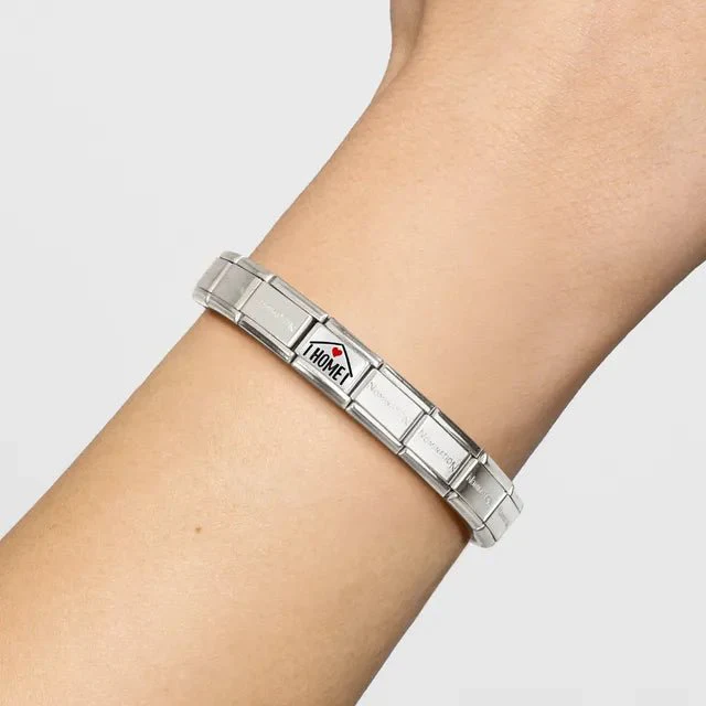 Nomination Composable Link Silver - Home with Red Heart - Image 3