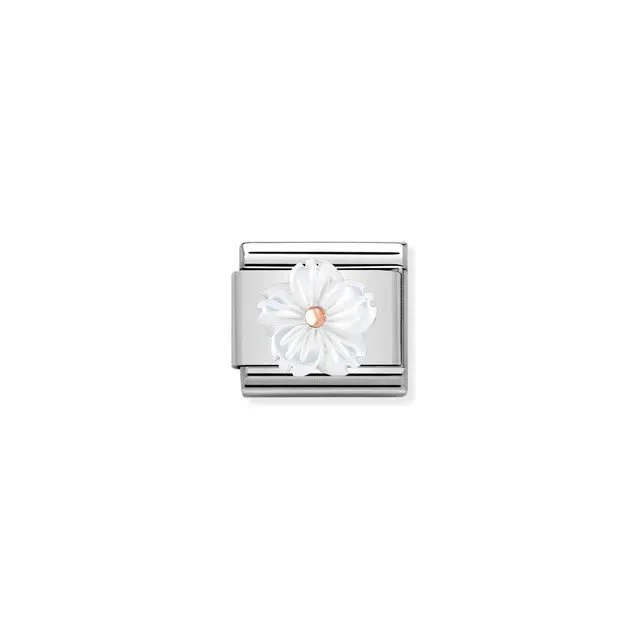 Nomination Composable Link - Flower In Mother Of Pearl