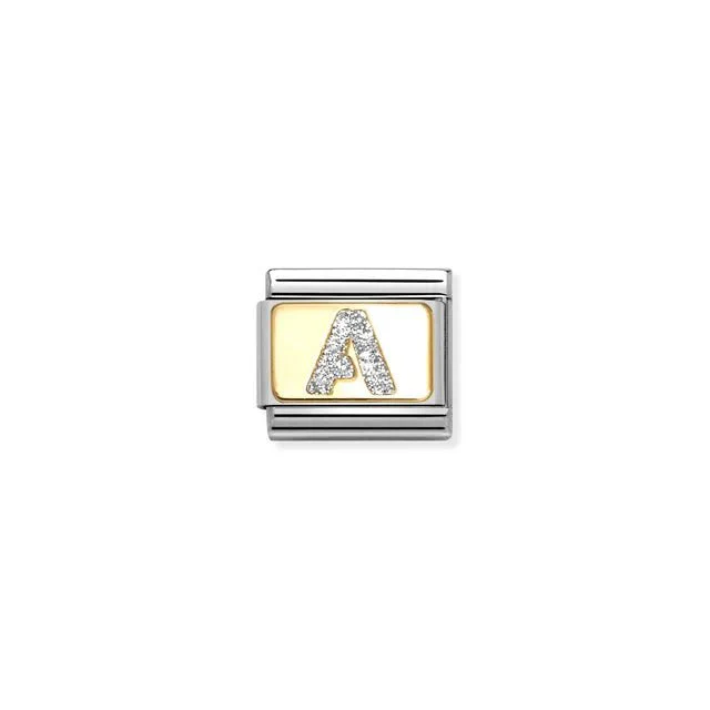 Nomination Composable Link - Glitter Letter A