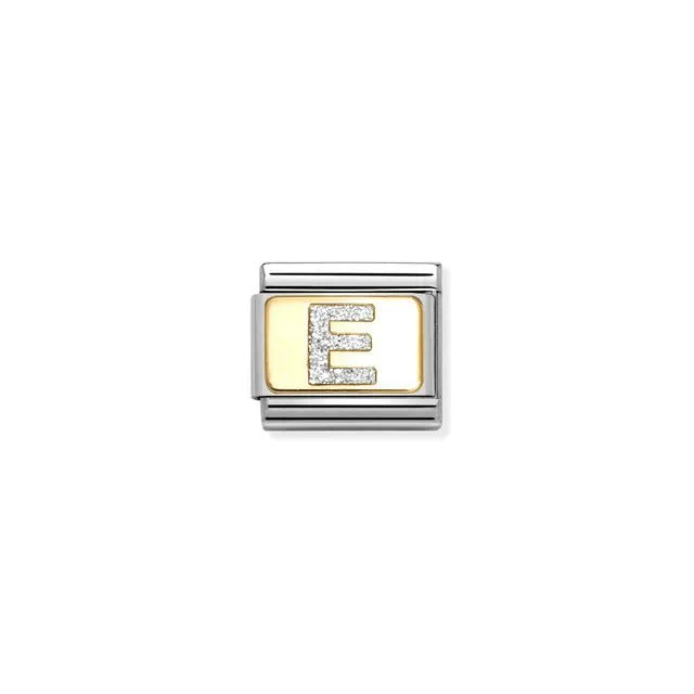 Nomination Composable Link -  Glitter Letter E