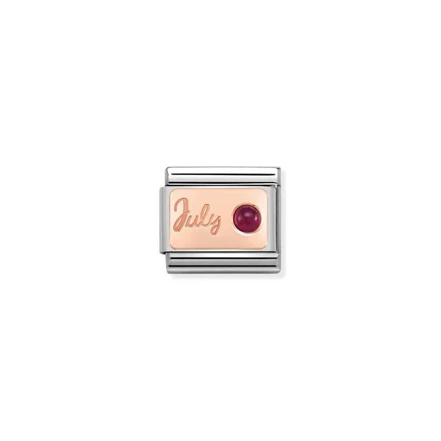 Nomination Composable Link - July In Rose Gold