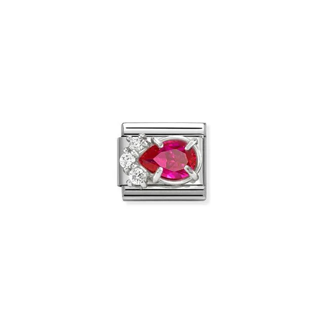 Nomination Composable Link - Red And White Drop