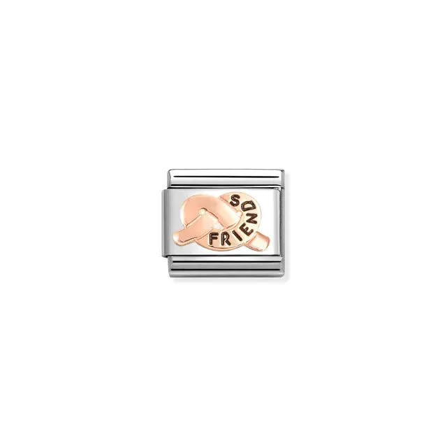 Nomination Composable Link Rose Gold - Friends Promises Knot