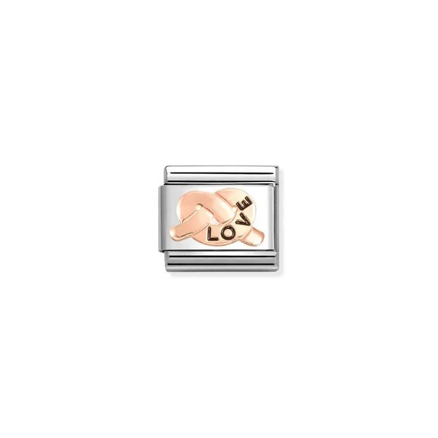 Nomination Composable Link Rose Gold - Love Promises Knot