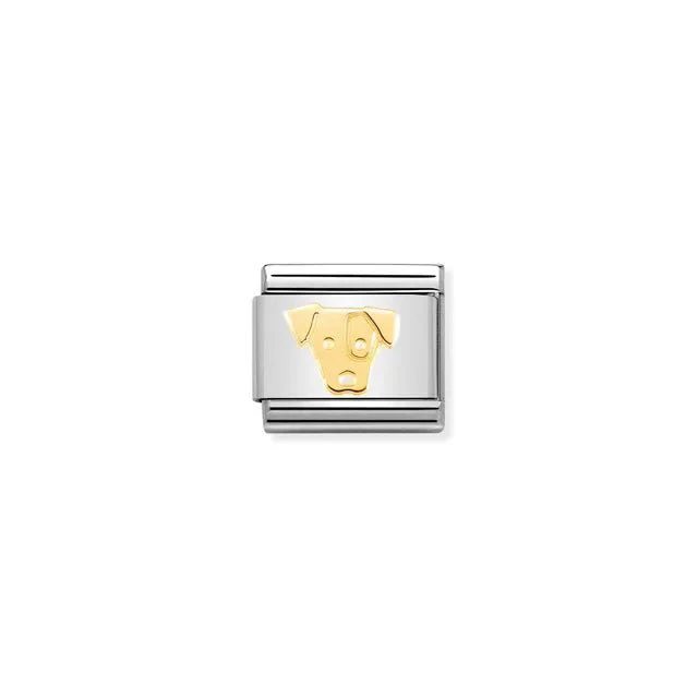 Nomination Composable Link Silver - Gold Jack Russel