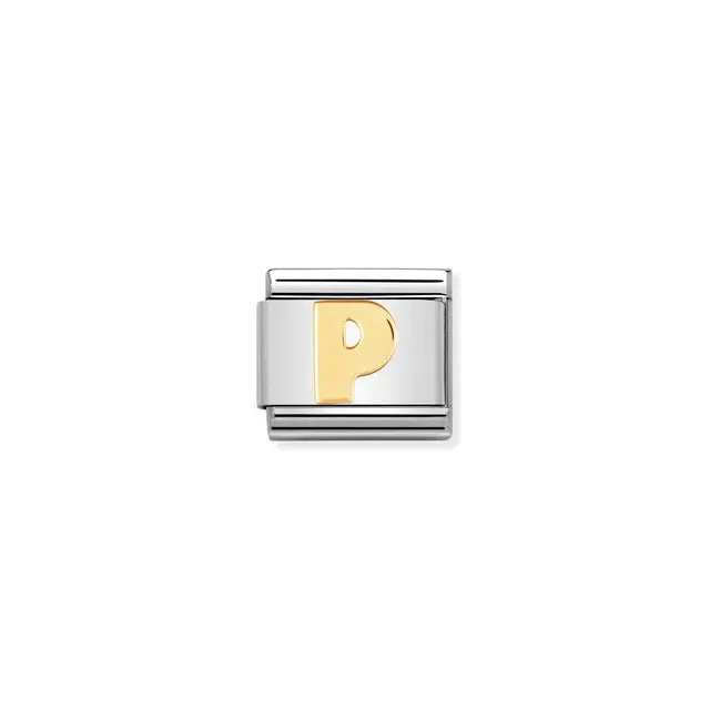 Nomination Composable Link Silver - Gold Letter P