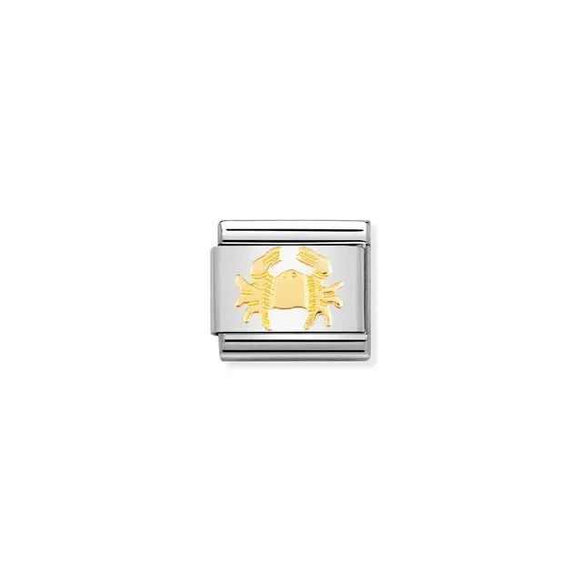 Nomination Composable Link Silver - Gold Zodiac Cancer