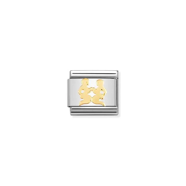 Nomination Composable Link Silver - Gold Zodiac Gemini