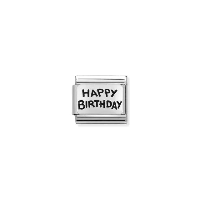 Nomination Composable Link Silver - Happy Birthday