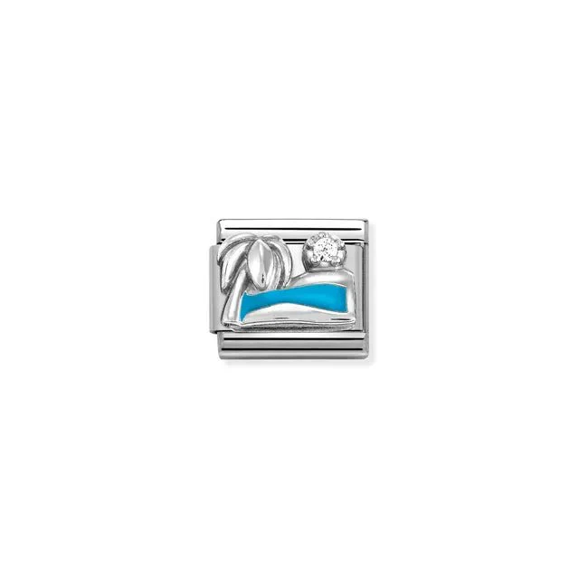 Nomination Composable Link Silver - Palm Beach With Ocean