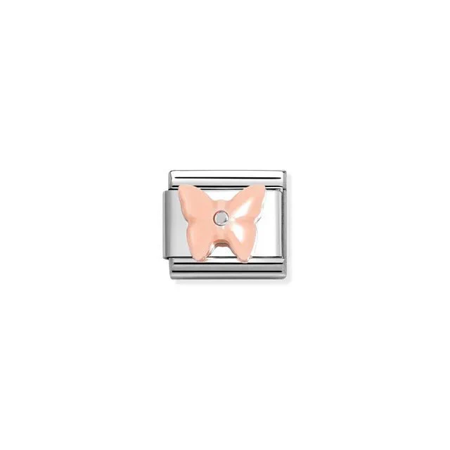 Nomination Composable Link Silver - Pink Stone Butterfly
