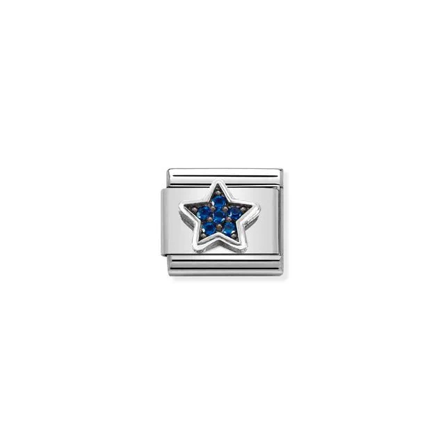 Nomination Composable Link - Star With Blue CZ