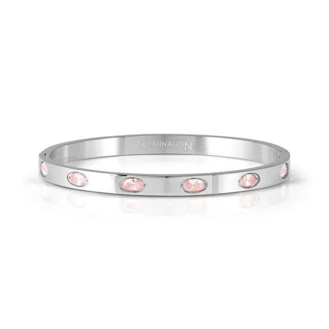 Nomination Pretty Bangles Bracelet - Pink CZ
