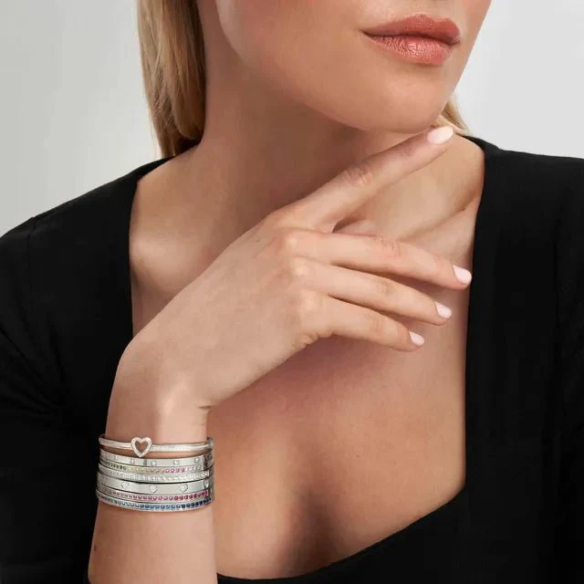 Nomination Pretty Bangles Bracelet - Pink CZ - Image 4