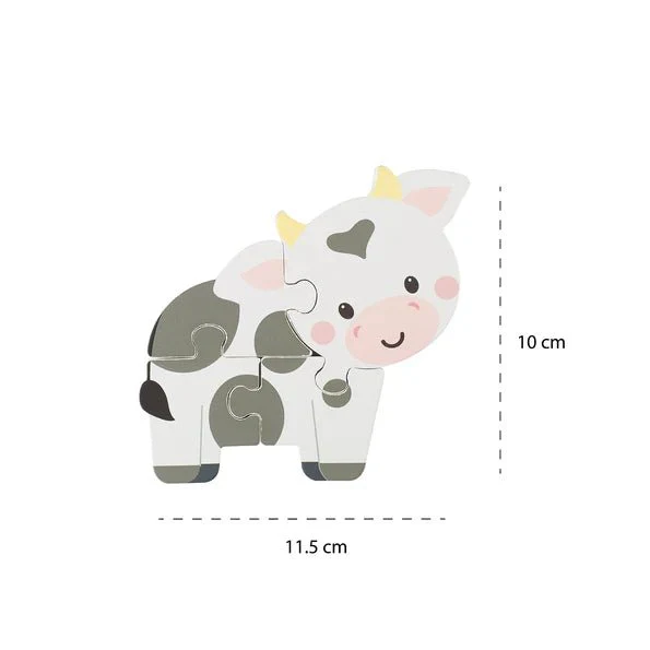 Orange Tree Toys - Cow Wooden Puzzle - Image 3