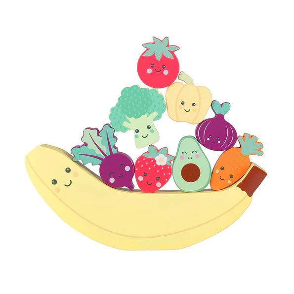 Orange Tree Toys - Happy Veggies & Friends Balancing Game