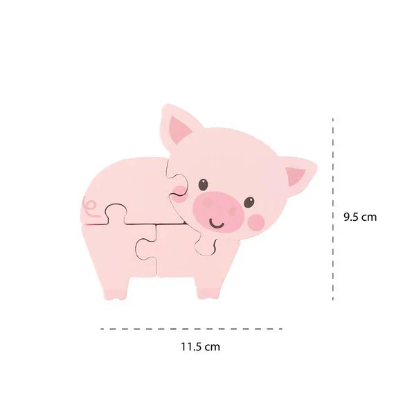 Orange Tree Toys - Pig Wooden Puzzle - Image 5