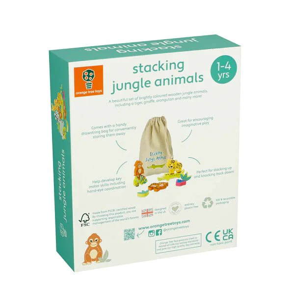 Orange Tree Toys - Stacking Jungle Animals - Image 6