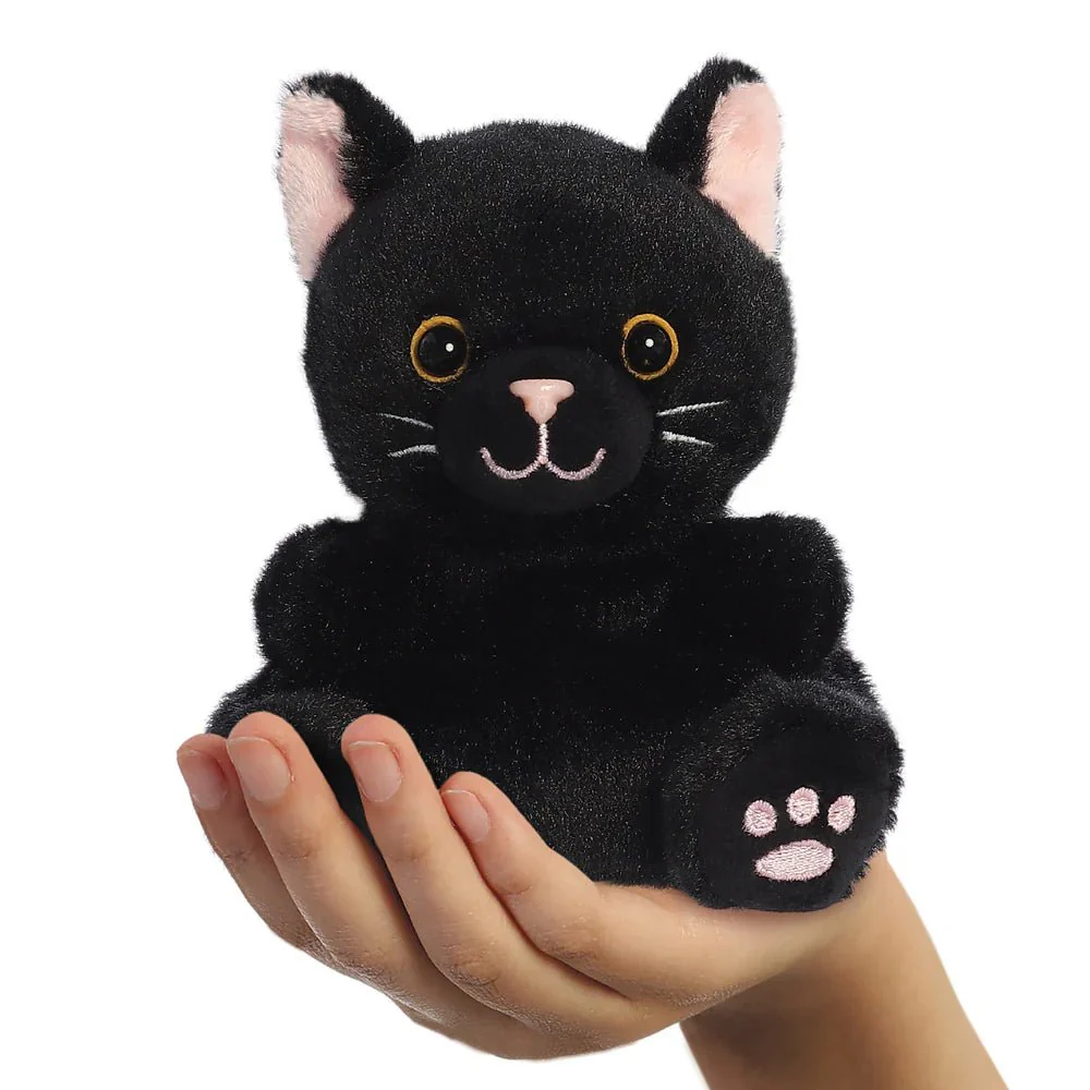 Palm Pals Twilight Black Cat Soft Toy – Cat Plushie - Image 6