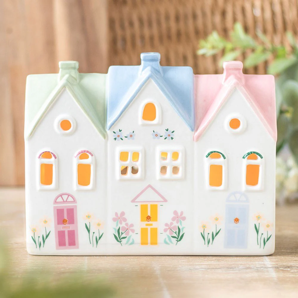 Pastel House Incense Cone Burner and Tealight Holder - Image 5
