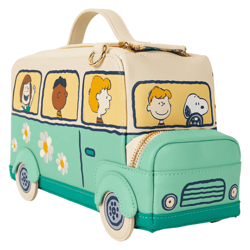 Loungefly Peanuts Gang Road Trip Bus Light-Up Figural Crossbody Bag - Image 3