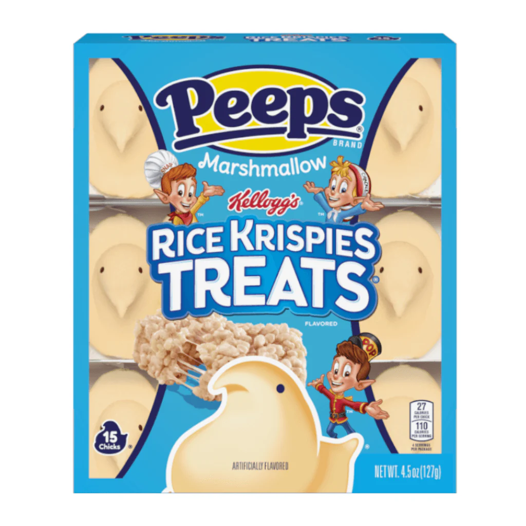 Peeps Rice Krispies Treats Marshmallow Chicks 15 Pack 127g